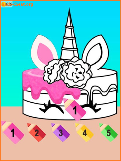 unicorn cake cooking game screenshot