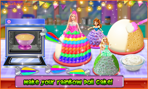 Unicorn Cake Games: New Rainbow Doll Cupcake screenshot