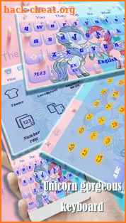 Unicorn Cartoon Keyboard screenshot