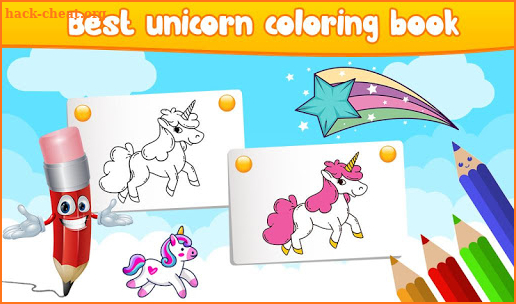 Unicorn Coloring Book screenshot