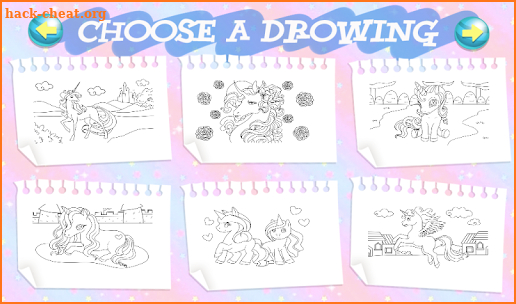 Unicorn coloring pages Games - Horse Colors screenshot