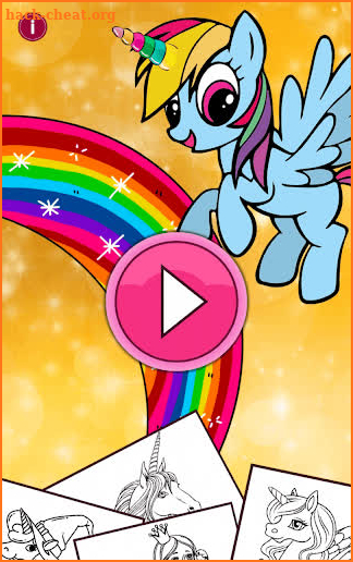 Unicorn Coloring Pages – Pony Coloring Book screenshot