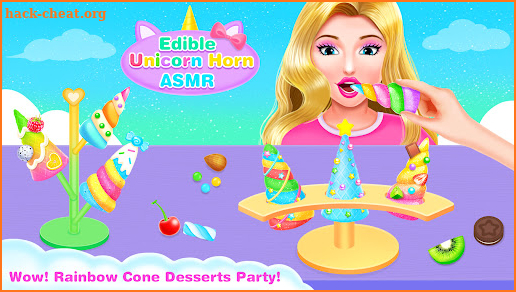 Unicorn Cone Dessert Maker – ASMR Eating Games screenshot