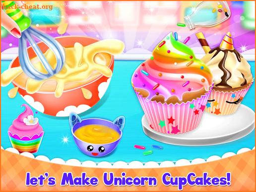 Unicorn Cupcake Baking Kitchen: Dessert Games screenshot