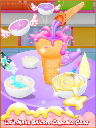 Unicorn Cupcake Cone - Trendy Rainbow Food screenshot