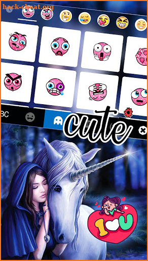 Unicorn Fairytale Keyboard Background screenshot