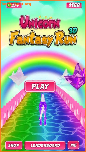 Unicorn Fantasy Run 3D screenshot