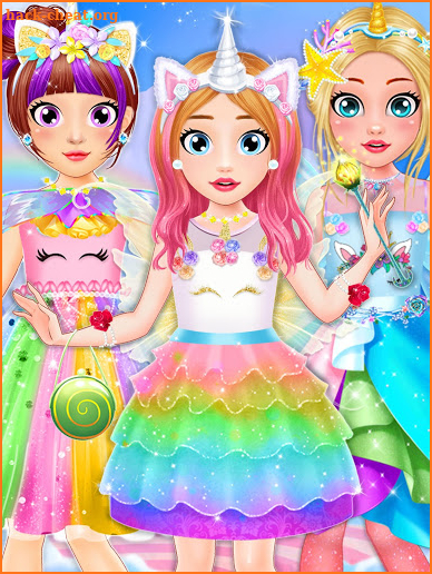 Unicorn Fashion Dress Up Makeover: Girls Games screenshot