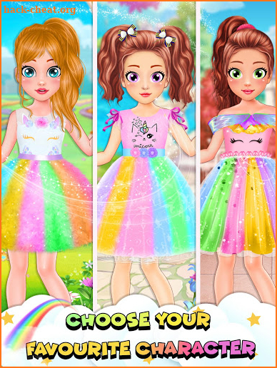 Unicorn Fashion Dress Up Makeover: Girls Games screenshot