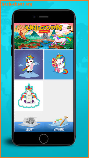 Unicorn fun pixel art - Color by number screenshot