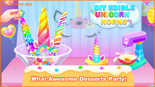 Unicorn Horn Dessert Games screenshot