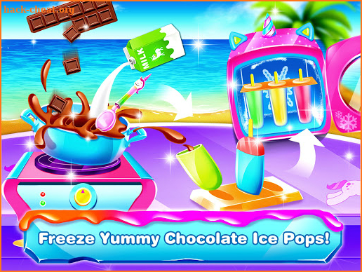 Unicorn Icepop - Popsicles Food Making Game screenshot