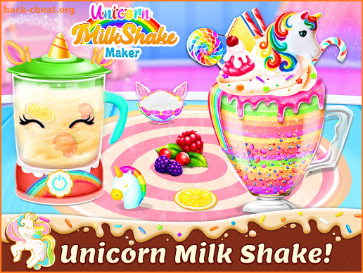 Unicorn Milkshake Games And Icy Food Maker screenshot