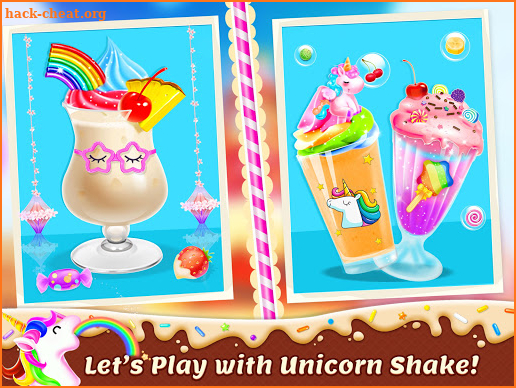 Unicorn Milkshake Games And Icy Food Maker screenshot