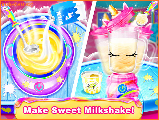 Unicorn Milkshake Maker –Ice Drink Milkshakes Game screenshot