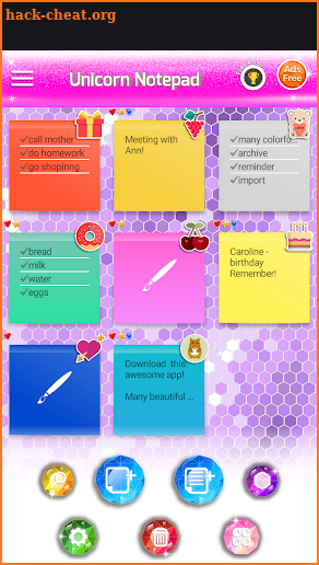 Unicorn Notepad screenshot