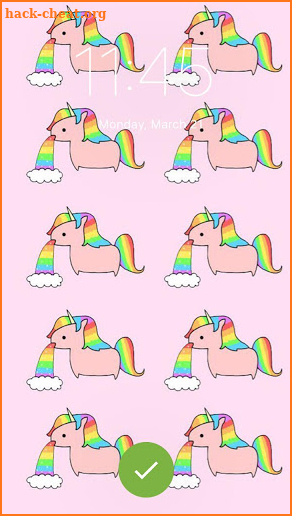 Unicorn Rainbow ART Kawaii Wallpapers PIN Lock screenshot