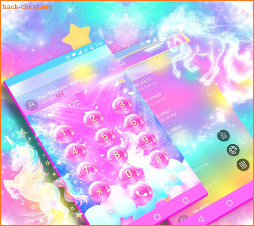 Unicorn Shiny Rainbow Theme screenshot