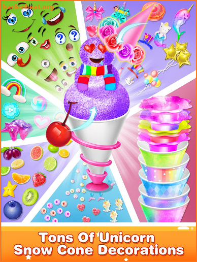 Unicorn Snow Cone - Rainbow Princess screenshot