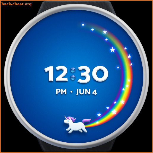 Unicorn Wear - Wear OS watch face screenshot