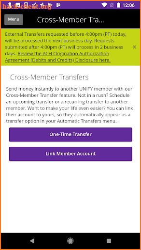 UNIFY Financial Credit Union screenshot