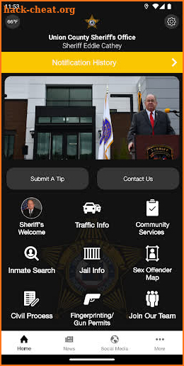 Union County Sheriff’s Office screenshot