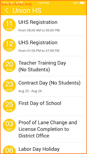 Union HS screenshot