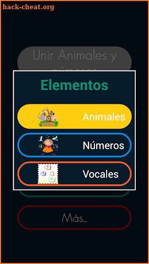 UNIR ANIMALES, NÚMEROS, LETRAS screenshot