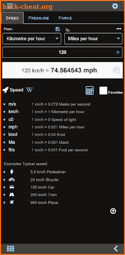 Unit converter MxUnit Pro screenshot