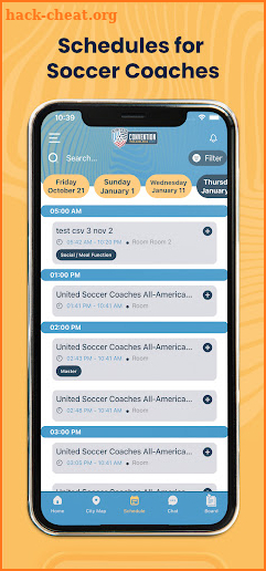 United Soccer Coaches 2023 screenshot