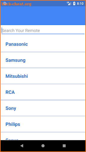 Universal Blu Ray Remote Control screenshot