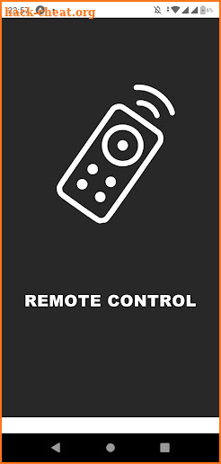 Universal remote control screenshot