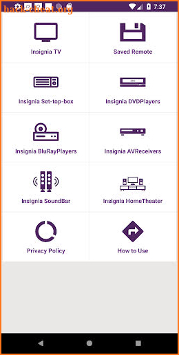 Universal Remote For Insignia screenshot