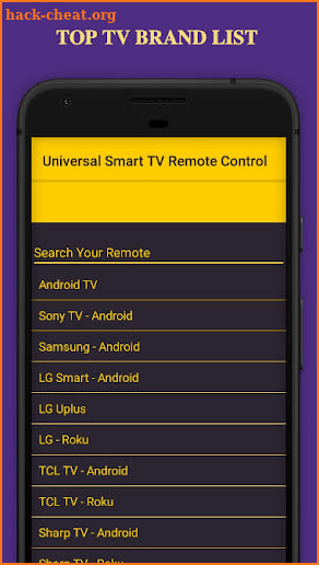 Universal Smart TV Remote screenshot