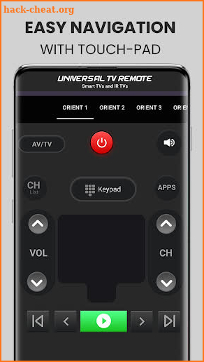 Universal Smart TV Remote App screenshot