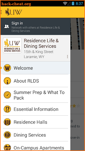 University of Wyoming Guide screenshot