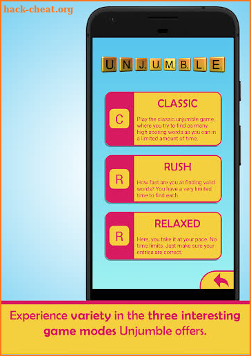 Unjumble screenshot