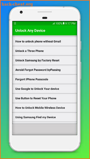 Unlock any Device Guide 2019: screenshot