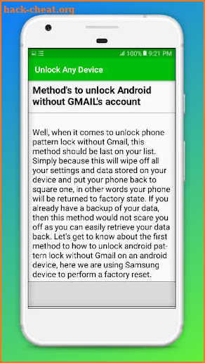 Unlock any Device Guide 2019: screenshot