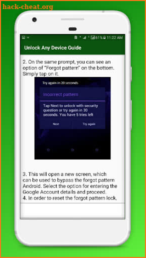 Unlock any device Techniques screenshot
