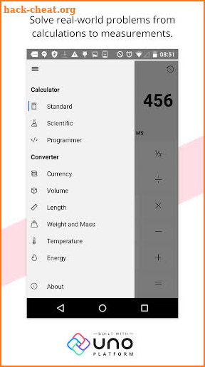 Uno Calculator screenshot