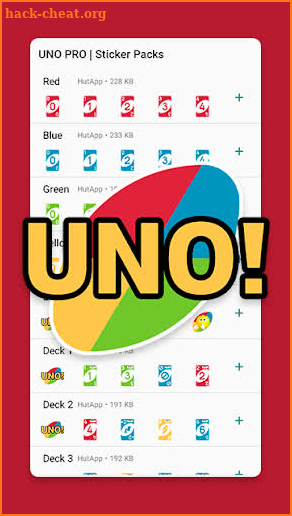 UNO Pro Stickers for Chat WAStickerApps screenshot