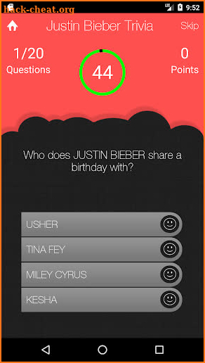 Unofficial Justin Bieber Trivia Quiz Game screenshot