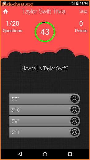 Unofficial Taylor Swift Trivia Quiz Game screenshot