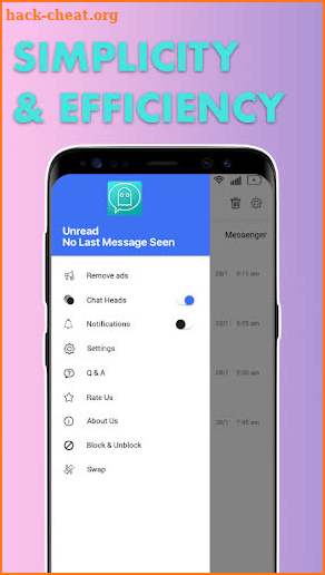 Unread: No Last Message Seen screenshot