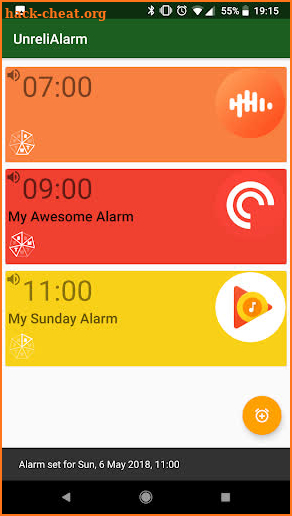 UnreliAlarm - Podcast and music alarm! screenshot