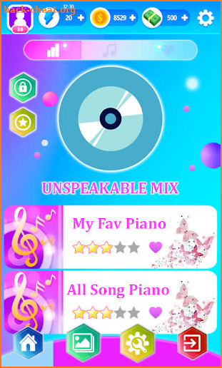 Unspeakable Piano Game Tiles screenshot