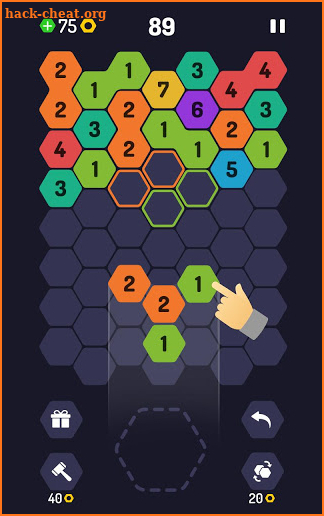 UP 9 - Hexa Puzzle! Merge Numbers to get 9 screenshot