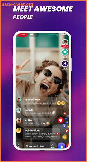 Upchat: Sax Video Call - Live Chat Video Call screenshot