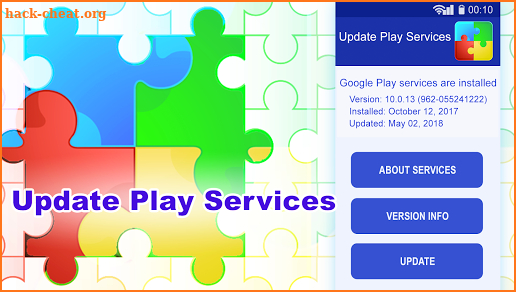 Updating Play Services screenshot